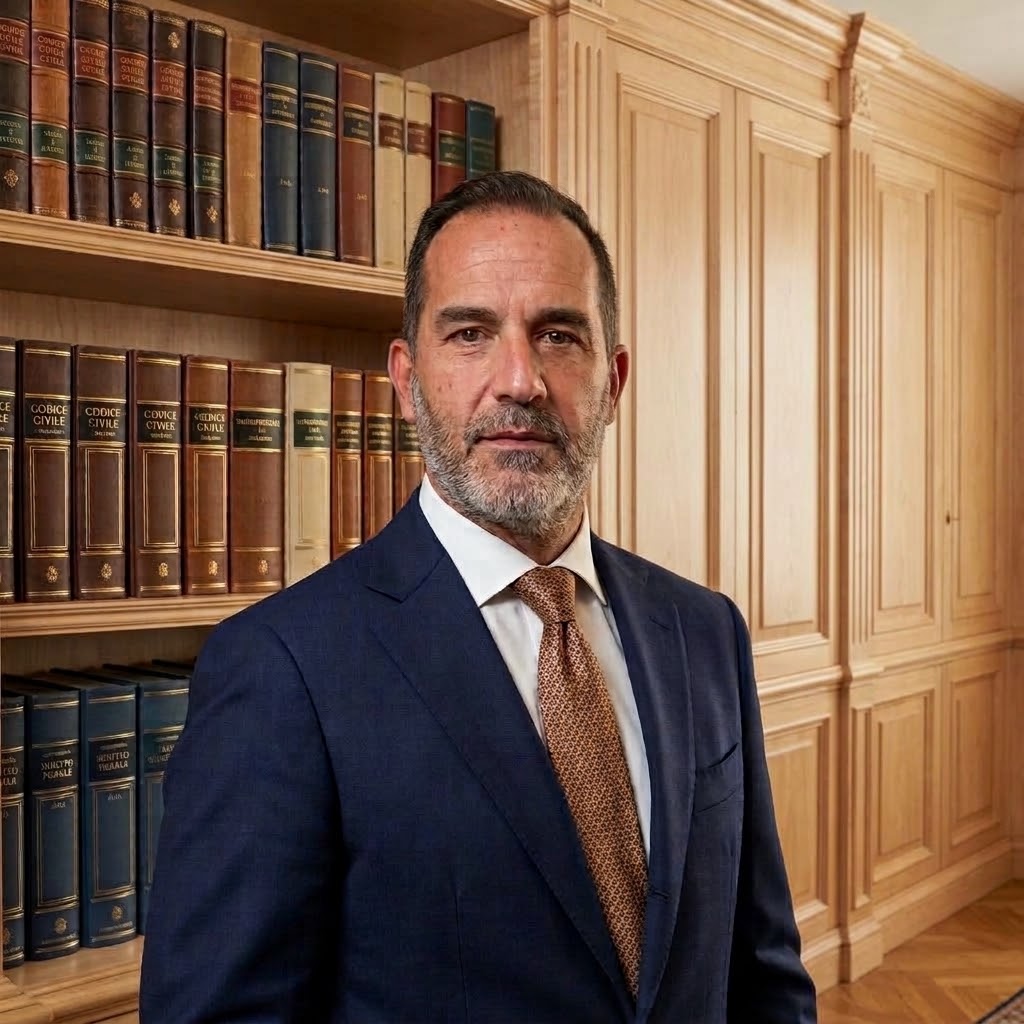 L'Avvocato Gianluca Marrocu nel suo studio a Cagliari